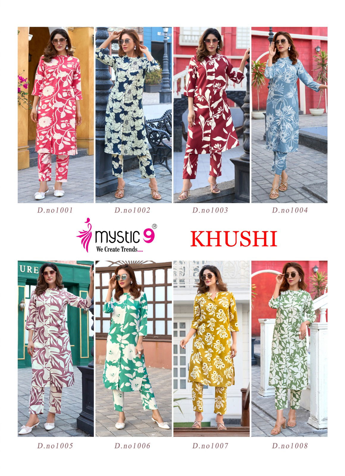 Khushi Vol 1 By Mystic 9 Viscose Kurti With 
Bottom Wholesale Clothing Distributors In India
